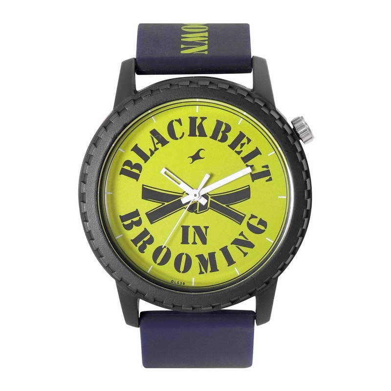 Fastrack Unisex Yellow Printed Dial & Yellow Straps Analogue Watch 38039PP20W