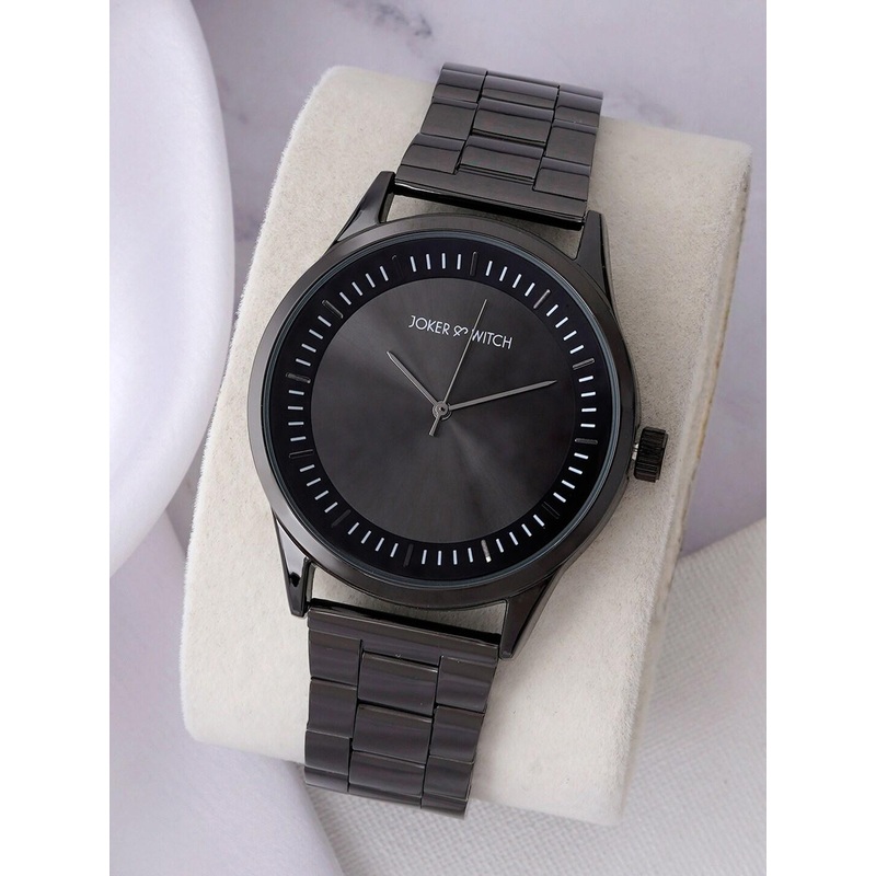 JOKER & WITCH Dial & Black Stainless Steel Straps Analogue Watch AMWW735