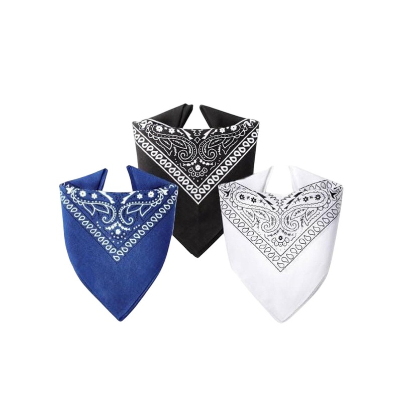 PAROPKAR Pack Of 3 Printed Pure Cotton Handkerchief