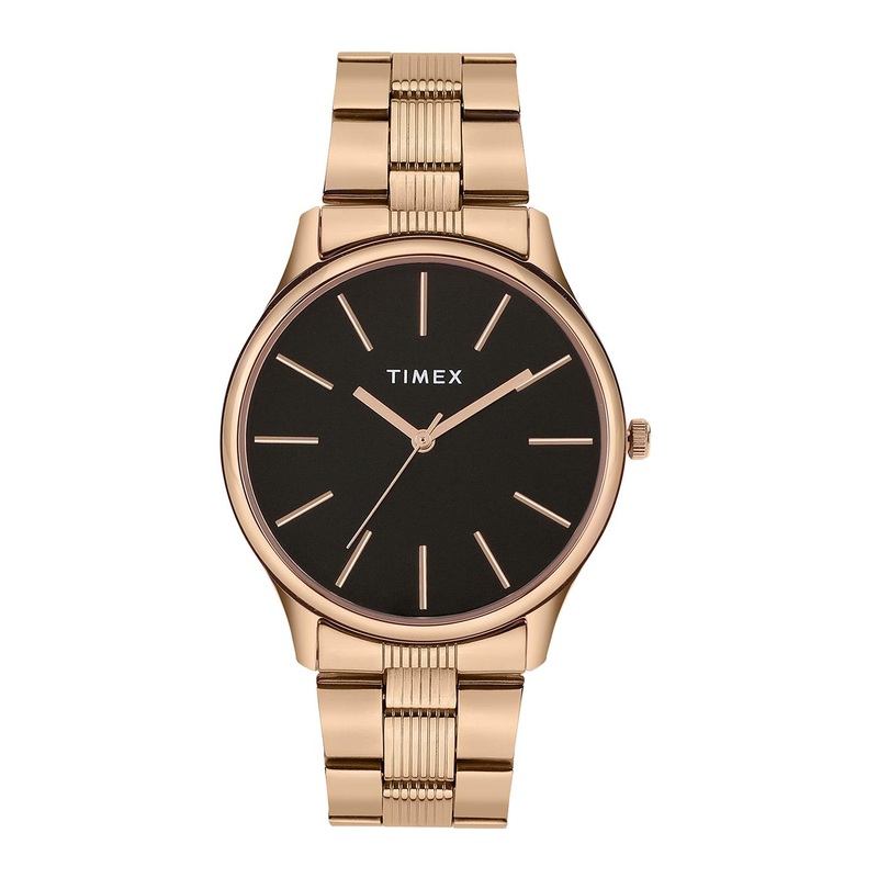 Timex Men Brass Embellished Dial & Stainless Steel Straps Analogue Watch TWTG73SMU04