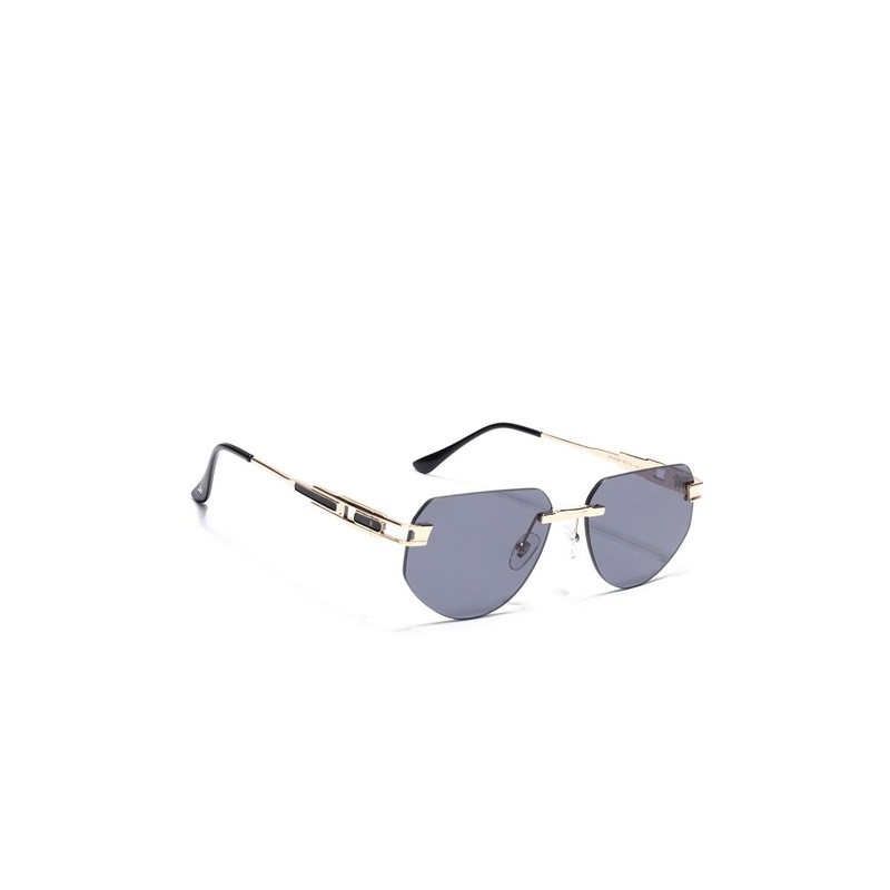 Voyage Unisex Black Lens & Gold-Toned Round Sunglasses 4099MG7315