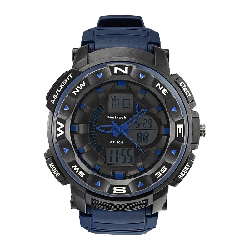 Fastrack Men Dial & Straps Analogue and Digital Watch 38076PP05