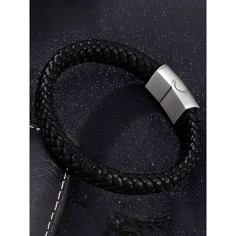 KARISHMA KREATIONS Men Leather Wraparound Bracelet