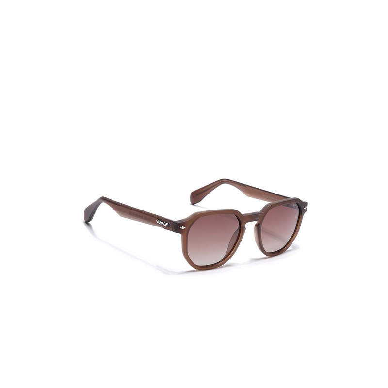 Voyage Round Polarized Sunglasses (Brown & Clear Lens | Brown Frame – PMG7271) 7122PMG7271