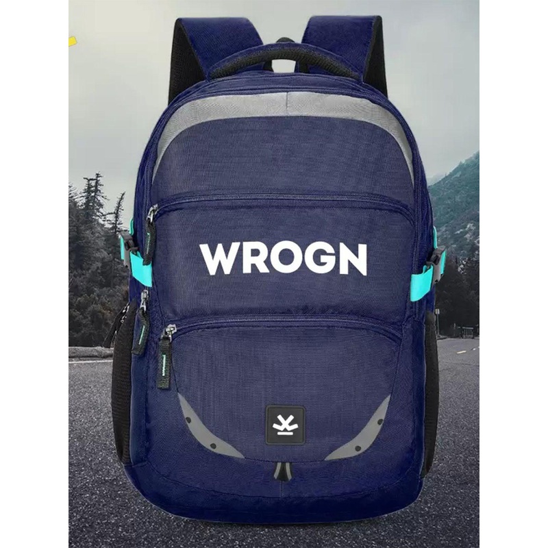 WROGN Unisex Typography Backpack with Reflective Strip 35 L