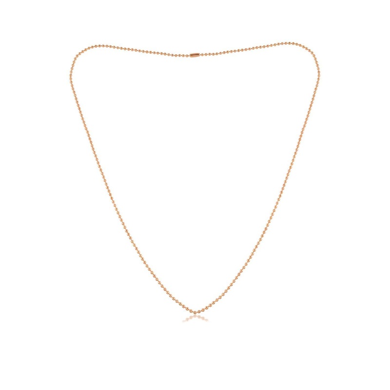 Missmister Unisex Copper-Plated Pure Copper Ball Chain