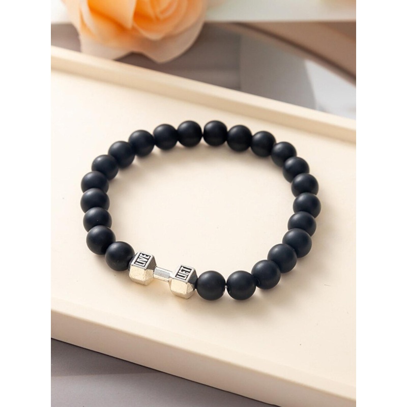 SALTY Men Strength Beads-Beaded Elasticated Bracelet
