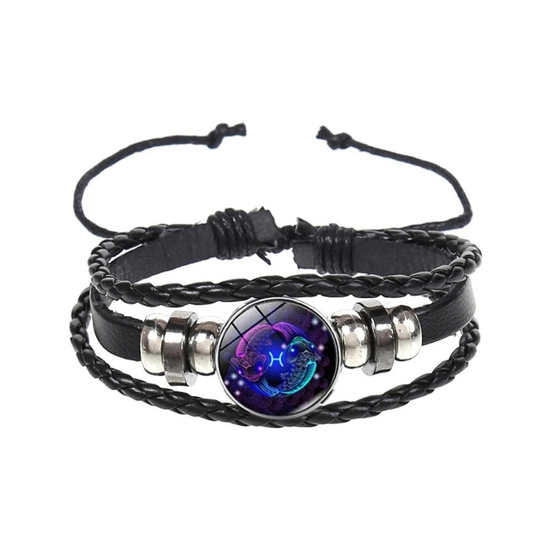 Uniqon Black Leather Bracelet