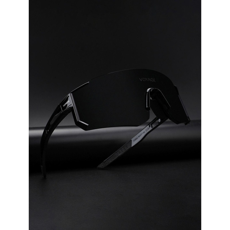 Voyage Unisex Shield Sunglasses with Polarised and UV Protected Lens