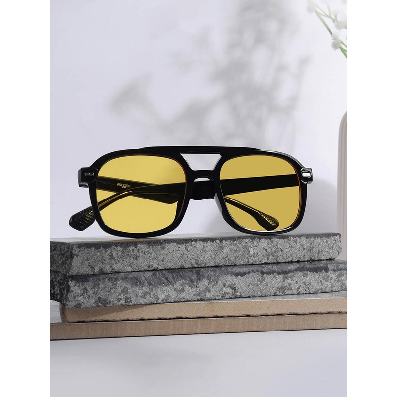 Woggles Unisex Square Sunglasses with UV Protected Lens WOCN-PSQ-3839C3