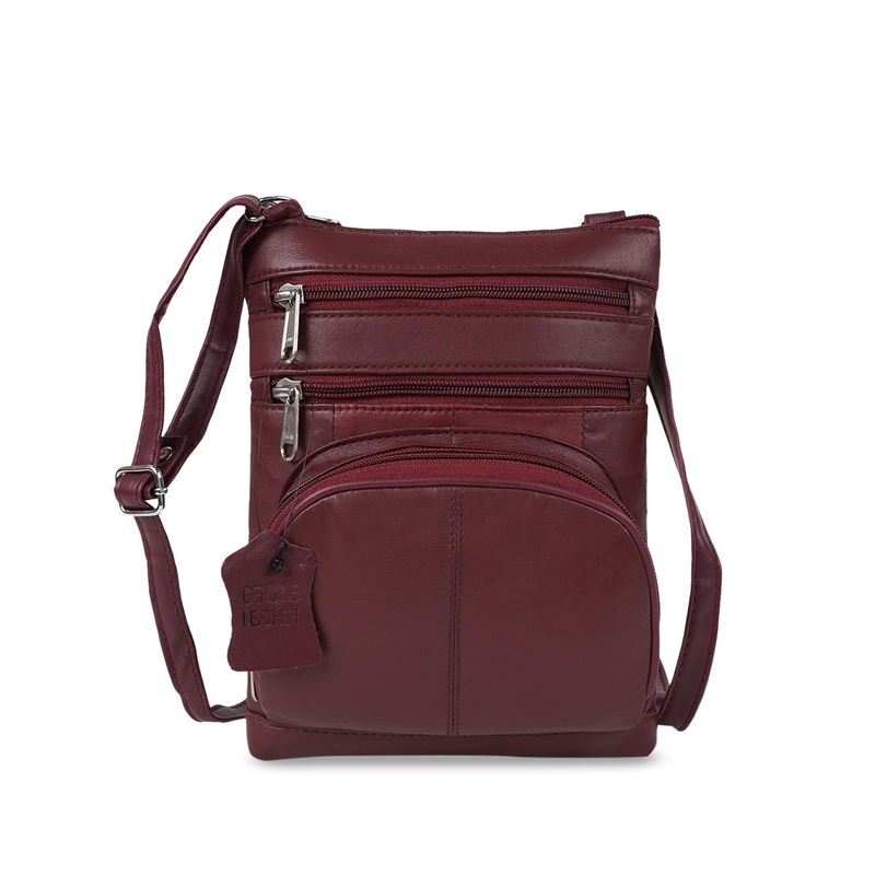 CIMONI Leather Structured Sling Bag