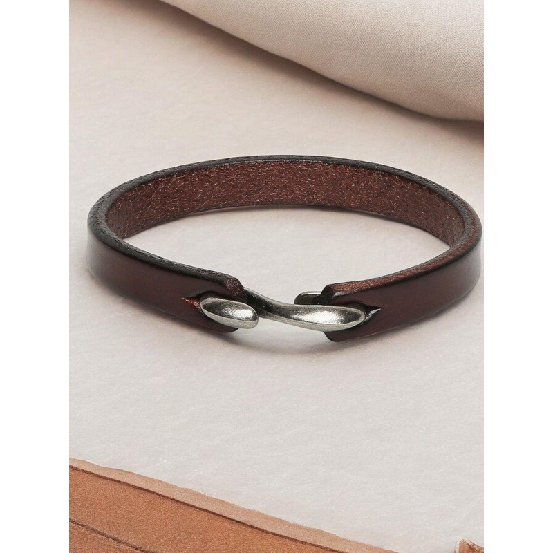 fabula Men Leather Wraparound Bracelet