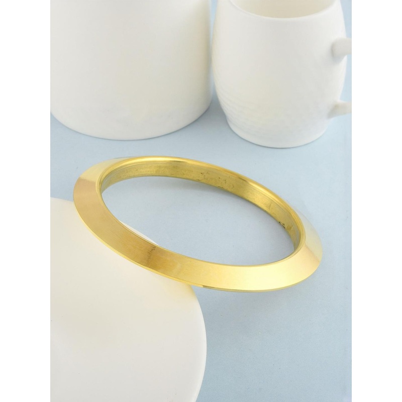 MEMOIR Men Pure Brass 10mm 117 Gms Heavy Kada Bangle