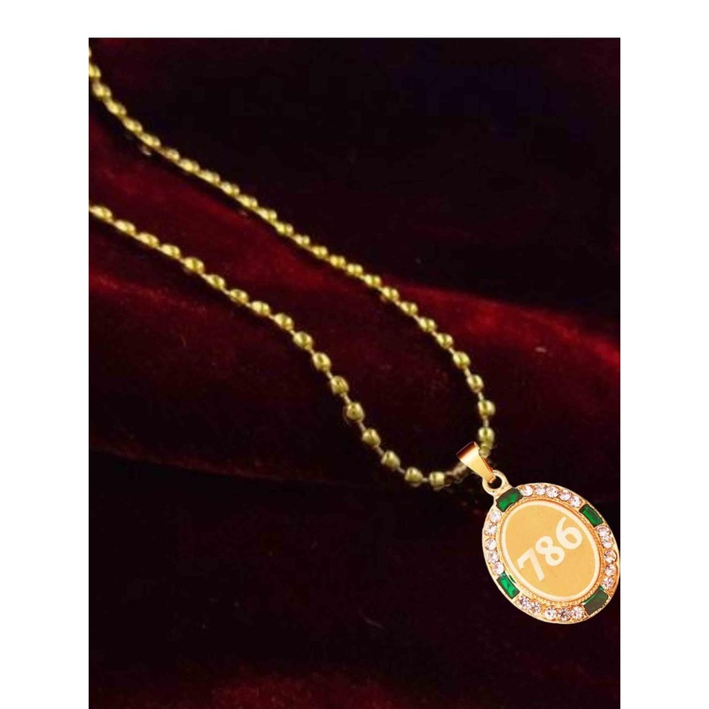 Sullery Gold-Plated Circular Pendant