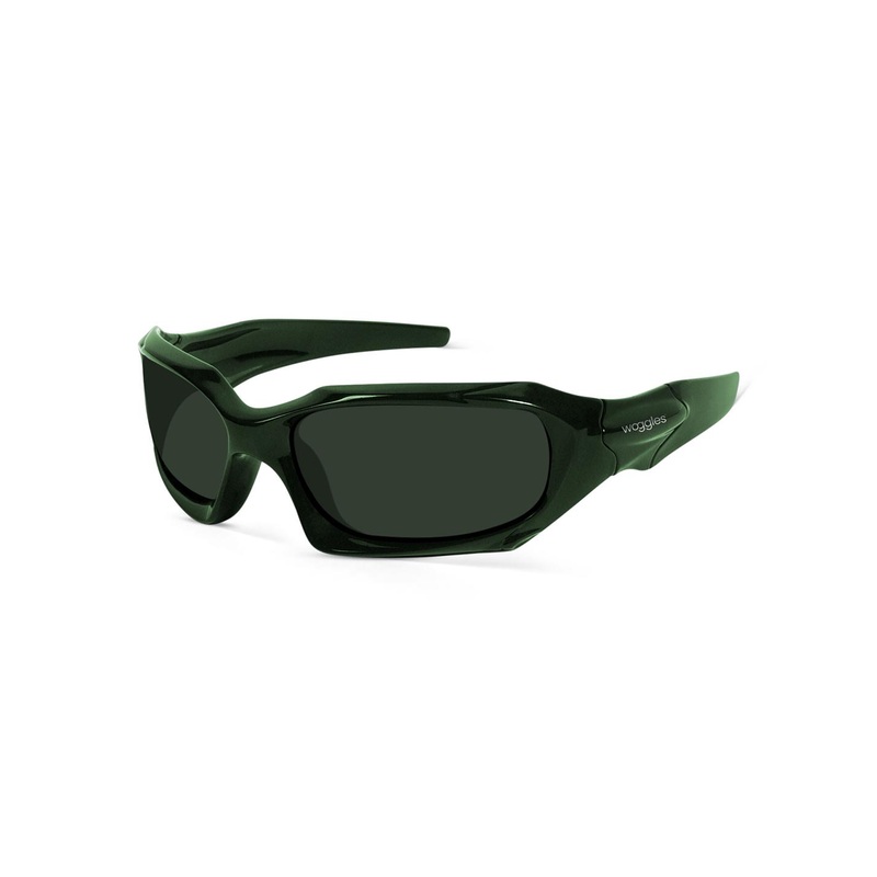 Woggles Unisex Rectangle Sunglasses with Polarised Lens