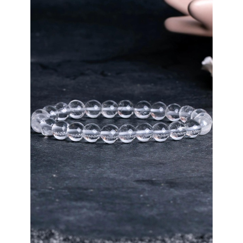craftNyou Unisex Clear Quartz Bracelet