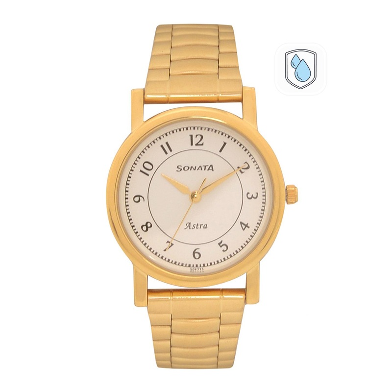 Sonata Men White Analogue Watch 77049YM03C