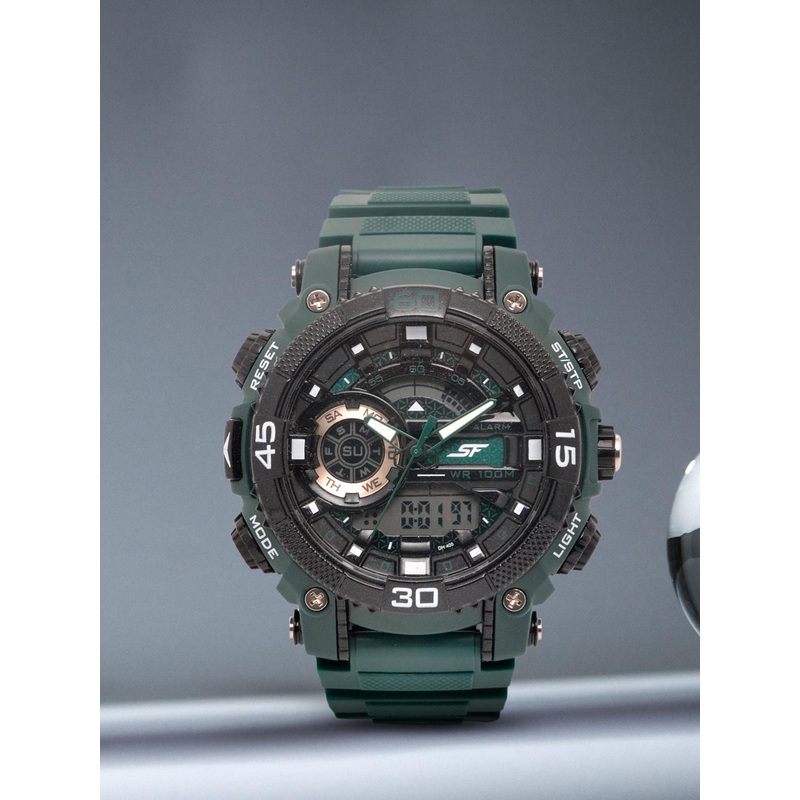 Sonata SF Xtreme Gears Men Black Analogue and Digital watch NL77070PP06