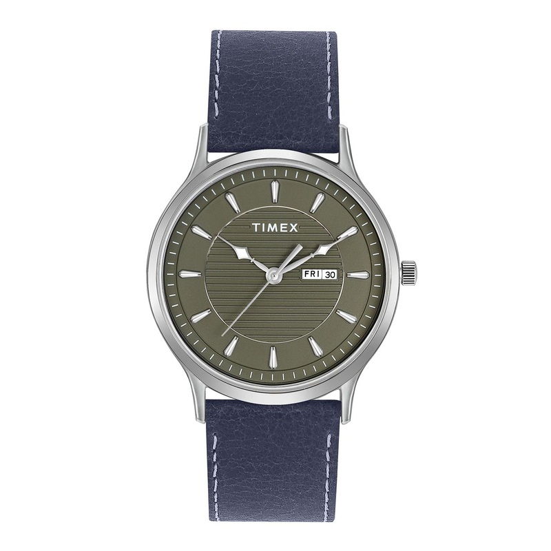 Timex Men Leather Straps Analogue Watch TWTG10504