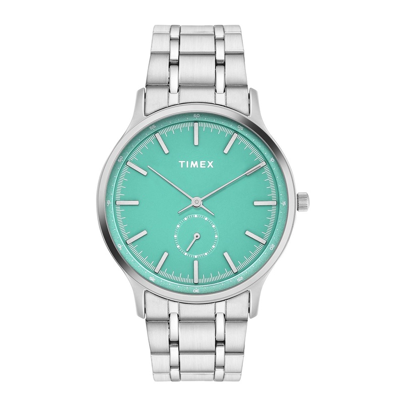 Timex Men Round Dial & Stainless Steel Bracelet Style Straps Analogue Watch – TWTG10519