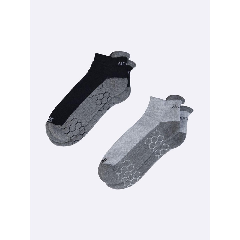 AIR GARB Pack Of 2 Pro Fit Ankle Length Cotton Performance Sports Compression Socks