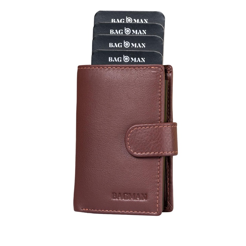 BAGMAN Men RFID Leather Card Holder
