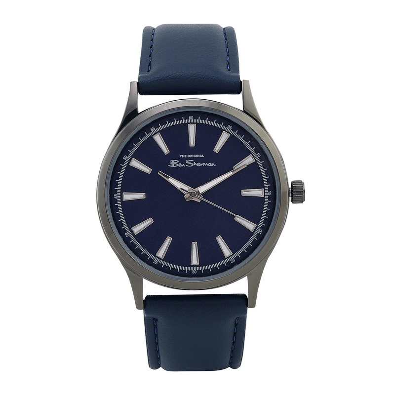 BEN SHERMAN Men Leather Analogue Watch BS090U