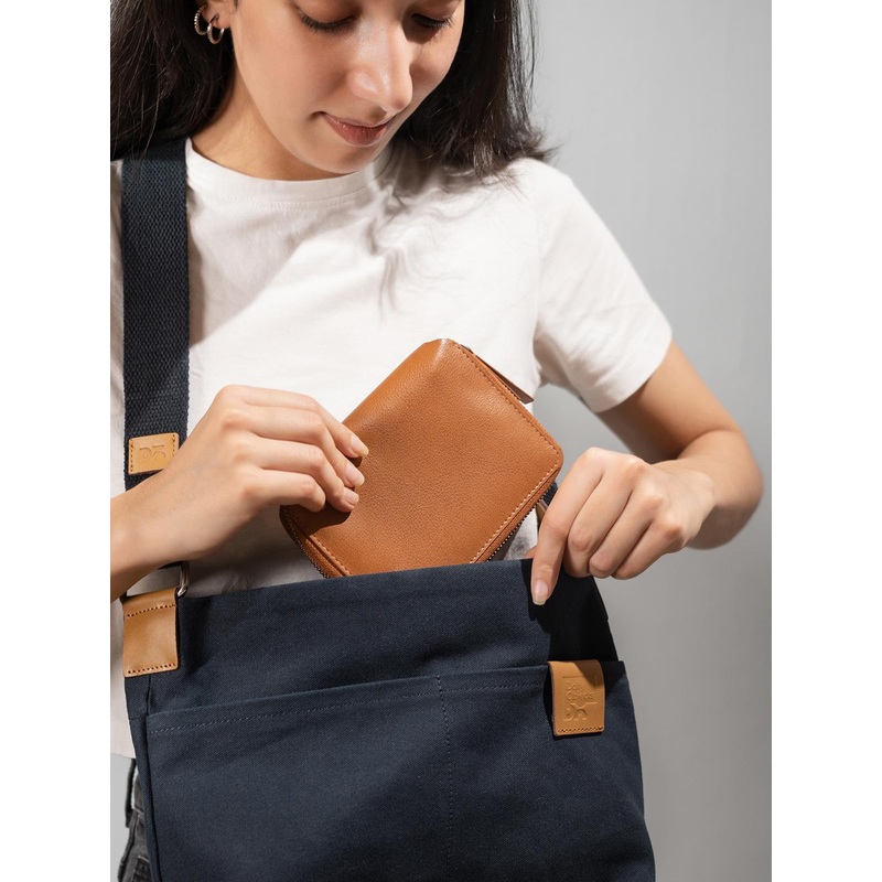 DailyObjects Unisex Textured Zip Detail Leather With Passport Holder Wallets