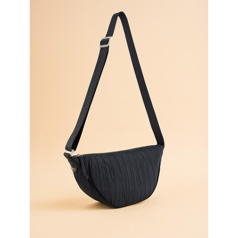 Lino Perros Unisex Textured Structured Sling Bag