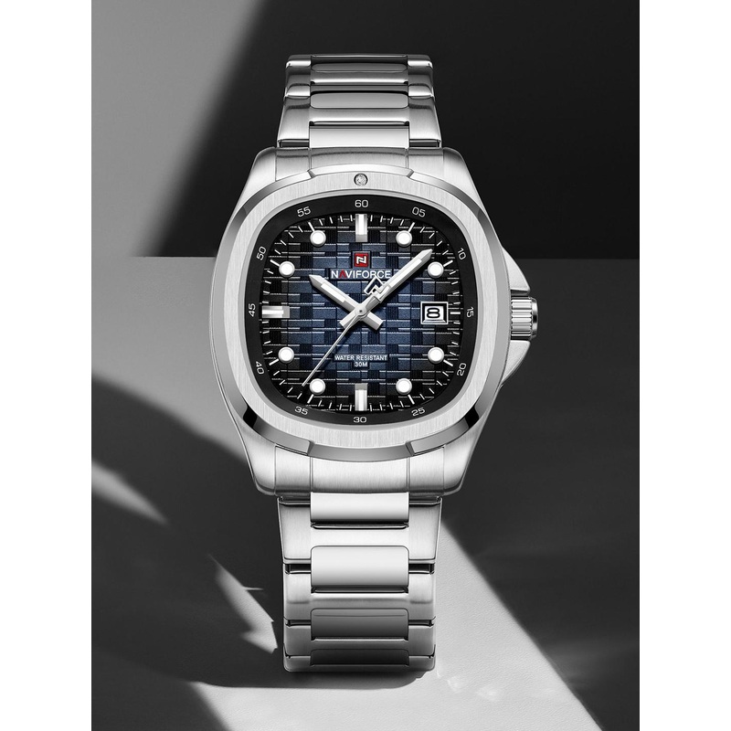 Naviforce Men Dial & Stainless Steel Straps Analogue Watch NF9240_S BE S
