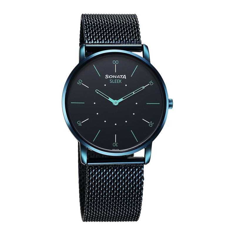 Sonata Men Sonata Sleek 6 Dial & Stainless Steel Bracelet Straps Analogue Watch 7152QM02