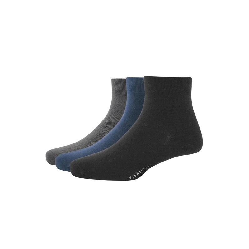 Van Heusen Men Pack of 3 Solid Above Ankle-Length Socks