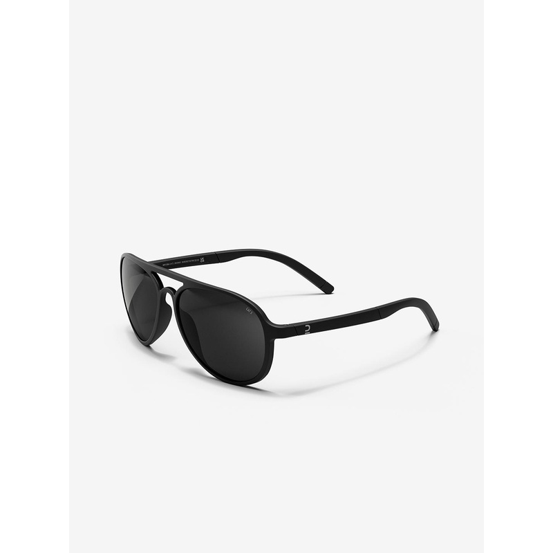 Decathlon QUECHUA – Adult Solid Black Cat3 Aviator Sunglasses