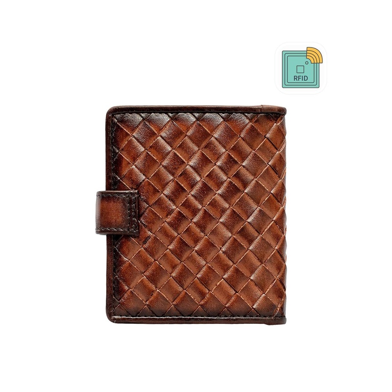 Eske Men Textured Leather RFID Card Holder