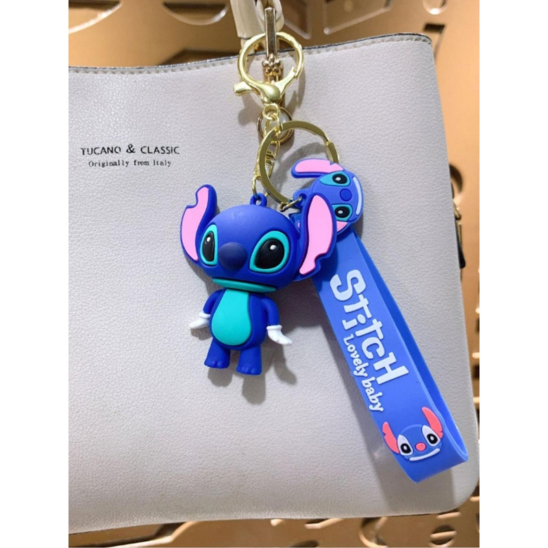 Flenzy 3D lilo & Stitch Cartoon Printed Key Chain With Belt