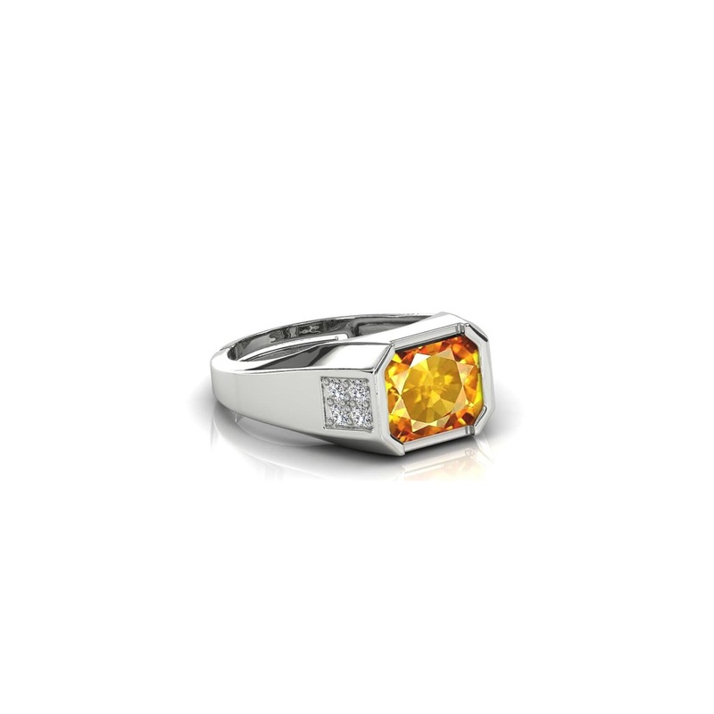 RRVGEM Citrine 6.50 Ratti Sunela Finger Ring