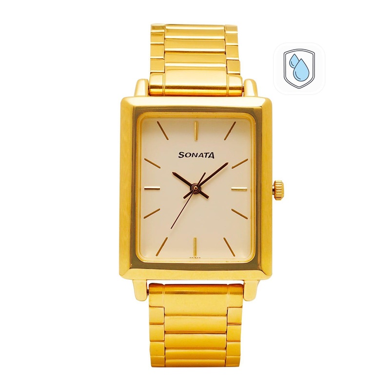 Sonata Men White Analogue Watch NK7078YM01