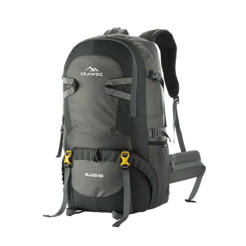 TRAWOC BLAZE Solid 55L Unisex Travel Rucksack For Trekking Camping & Hiking