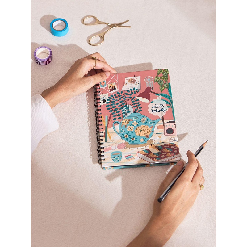Chumbak Ideas Brewing Printed Spiral Notebook
