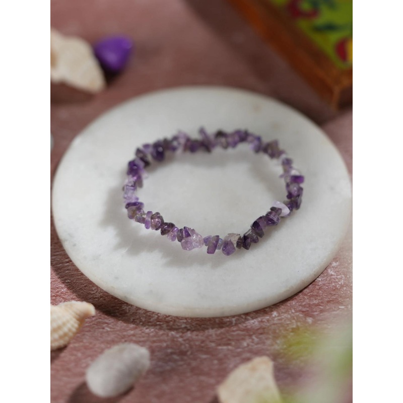craftNyou Unisex Amethyst Bracelet