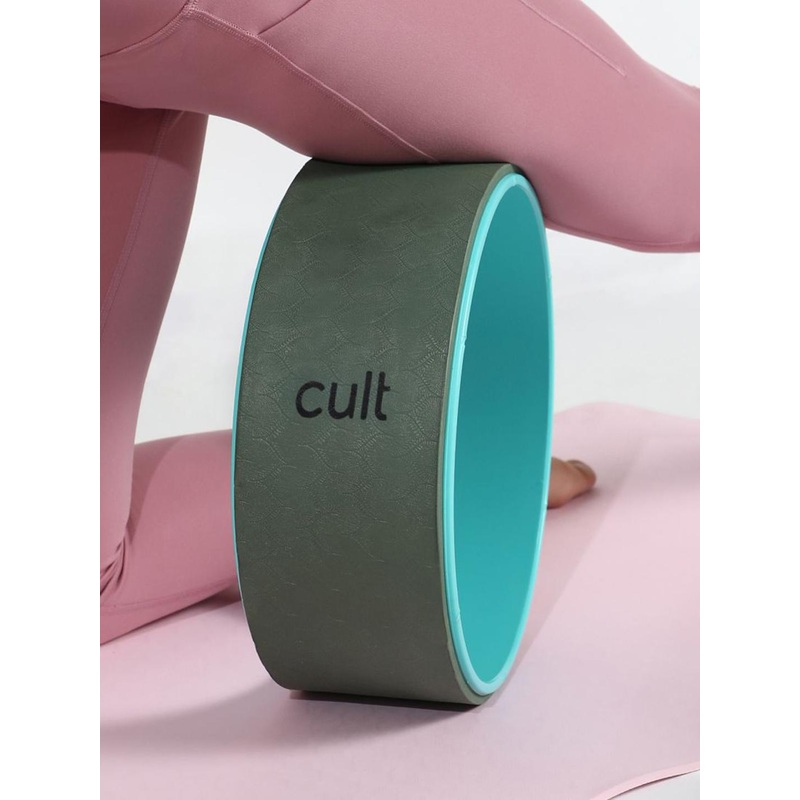 CULT  Green Yoga Wheel for Stretching and Balance