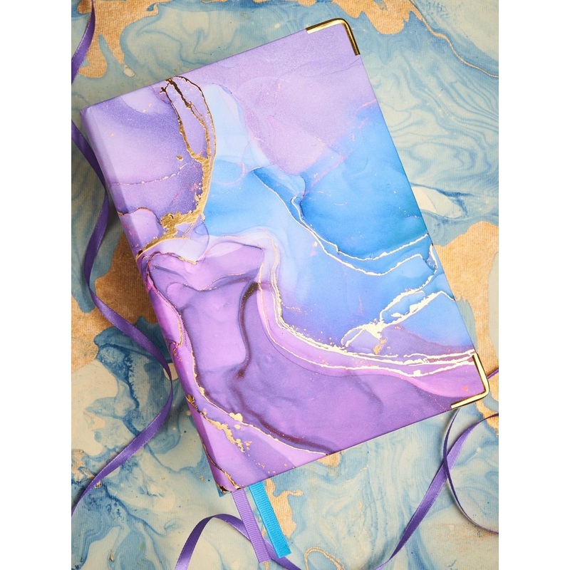 Doodle Purple Printed A5 80 GSM Notebook