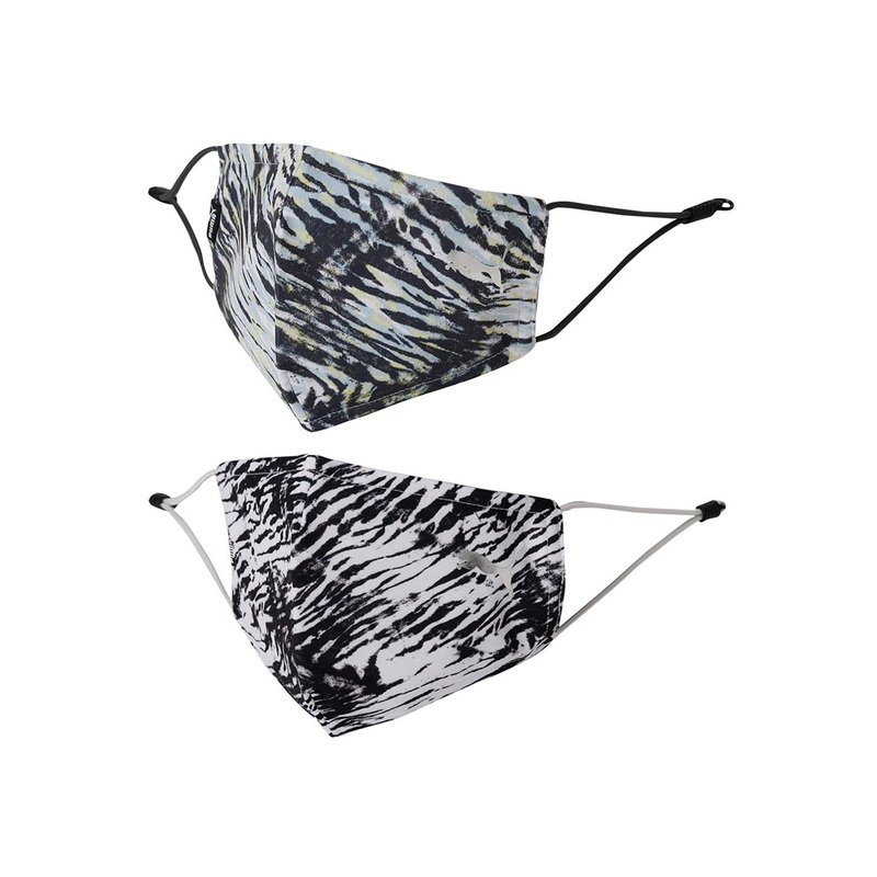 Puma Black Pack Of 2 Printed 3 Ply Outdoor Cloth Mask