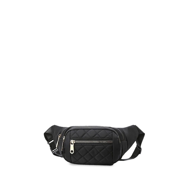 SYGA Quilted Water-Resistant Leather Waist Pouch
