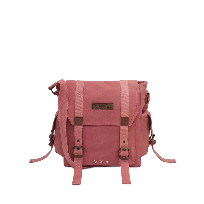 The House of Tara Unisex Pink Messenger Bag