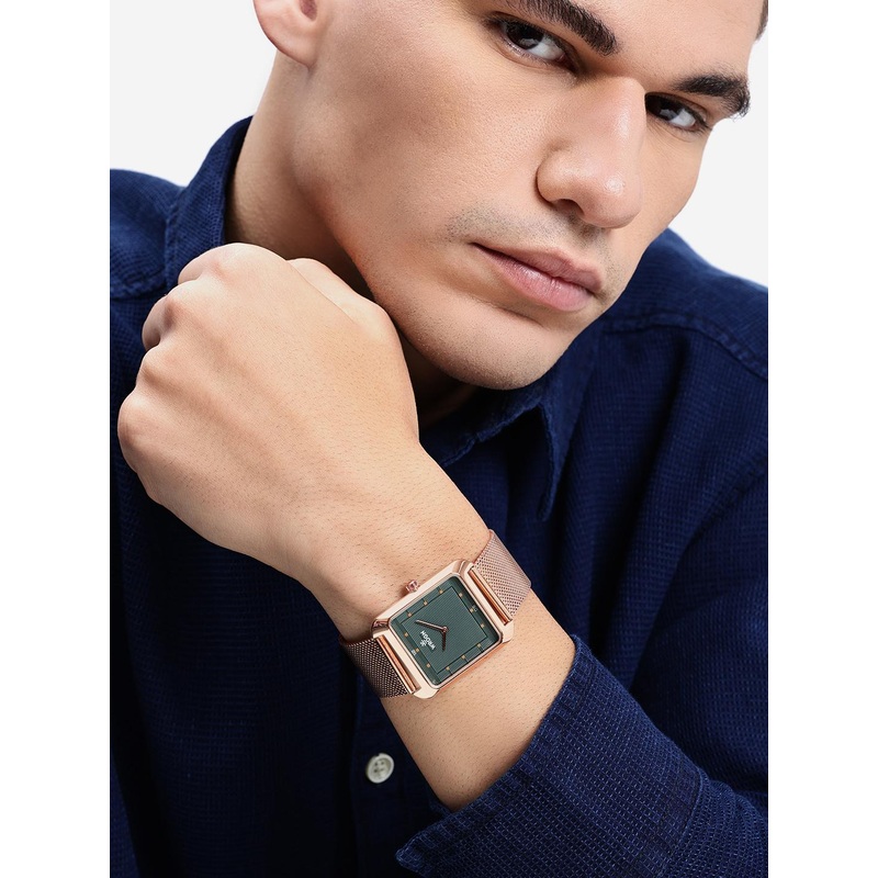 WROGN Men Dial & Stainless Steel Straps Analogue Watch HOBWRG0495-RGGR