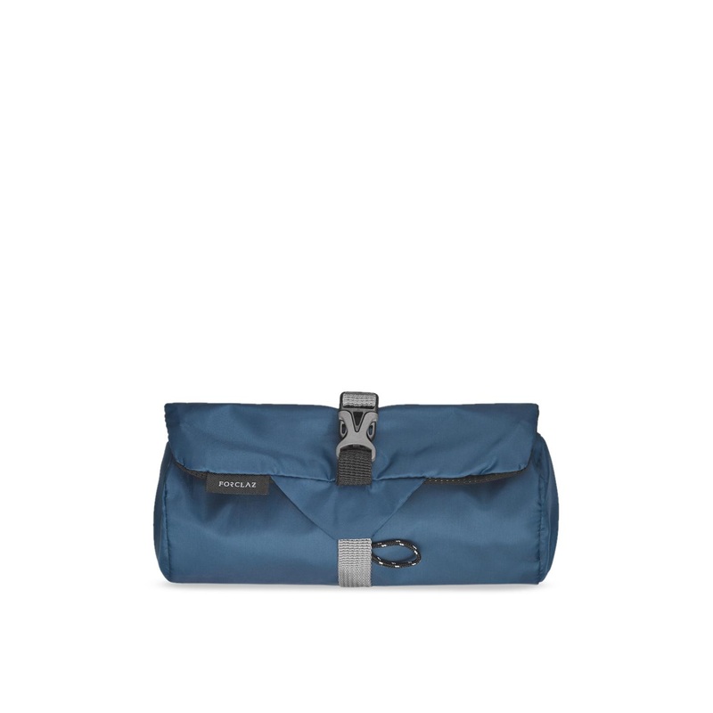 Decathlon FORCLAZ – Unisex Blue Solid Foldable Toiletry Bag