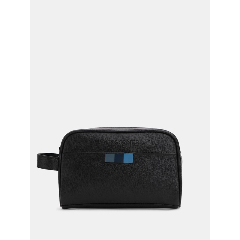 Jack & Jones Men Textured Solid Structured Handheld Bag