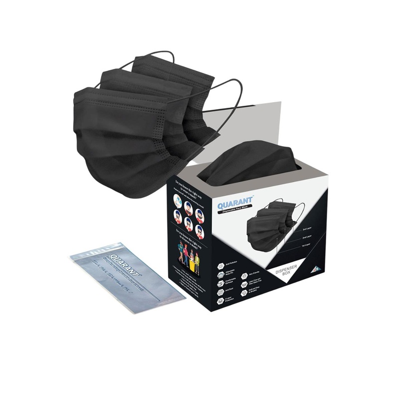 QUARANT Pack Of 100 3 Ply Protective Outdoor Mask
