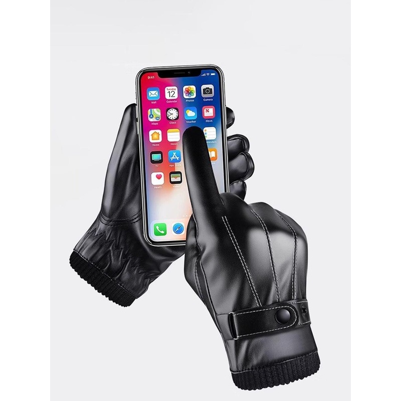 Alexvyan Men Line Snow & Wind Proof Riding Thermal Warm Winter Touch Screen Gloves